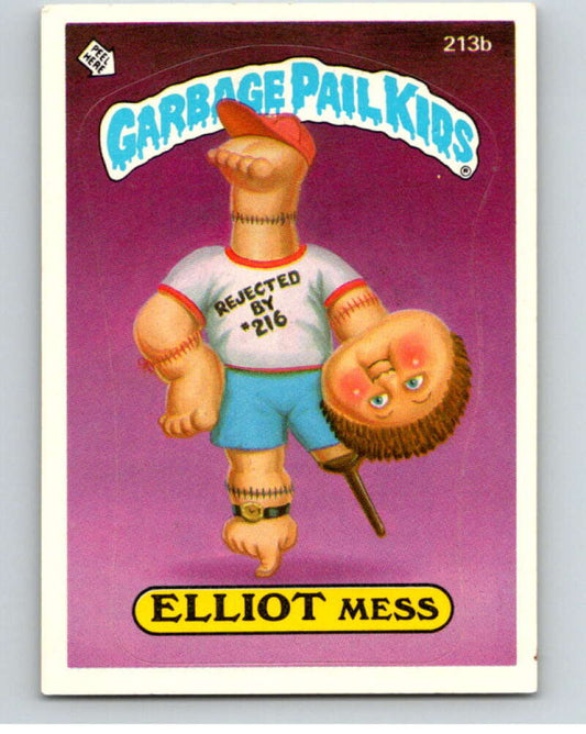 1986 Topps Garbage Pail Kids Series 6 #213B Elliot Mess   V73264 Image 1