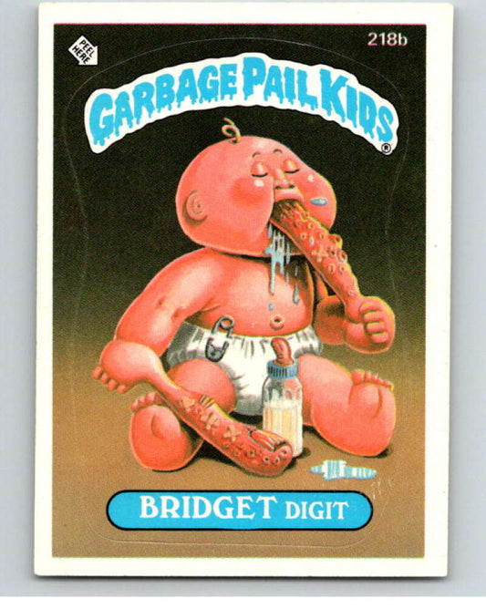 1986 Topps Garbage Pail Kids Series 6 #218B Bridget Digit   V73276 Image 1