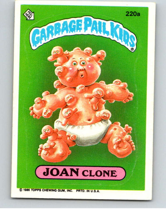 1986 Topps Garbage Pail Kids Series 6 #220A Joan Clone   V73279 Image 1