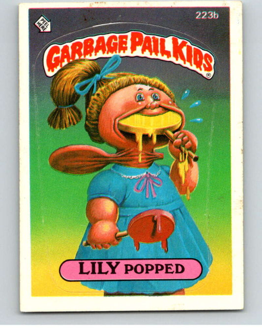 1986 Topps Garbage Pail Kids Series 6 #223B Lily Popped   V73286 Image 1