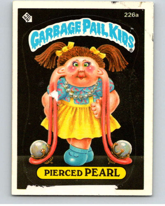 1986 Topps Garbage Pail Kids Series 6 #226A Pierced Pearl   V73291 Image 1