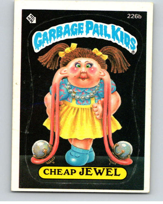 1986 Topps Garbage Pail Kids Series 6 #226B Cheap Jewel   V73293 Image 1