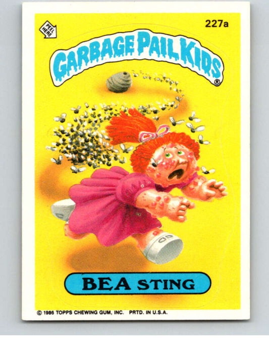 1986 Topps Garbage Pail Kids Series 6 #227A Bea Sting   V73294 Image 1