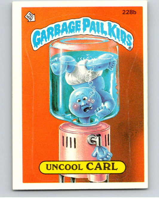 1986 Topps Garbage Pail Kids Series 6 #228B Uncool Carl   V73297 Image 1
