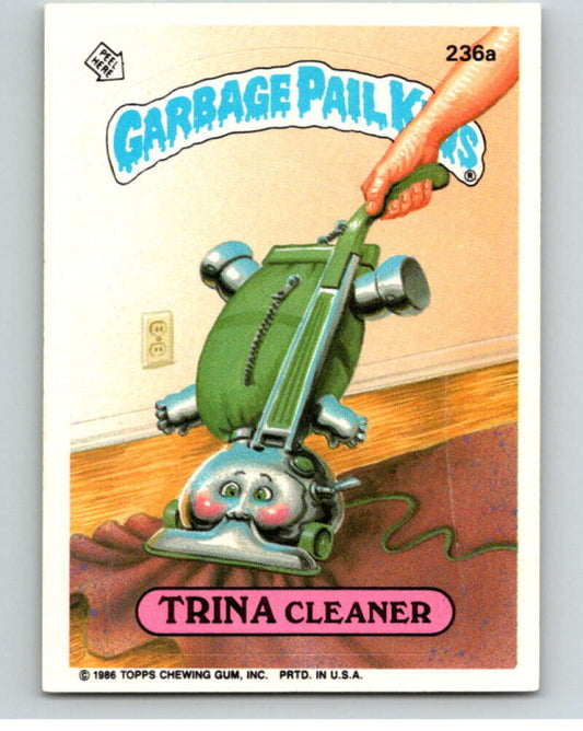 1986 Topps Garbage Pail Kids Series 6 #236A Trina Cleaner   V73315 Image 1