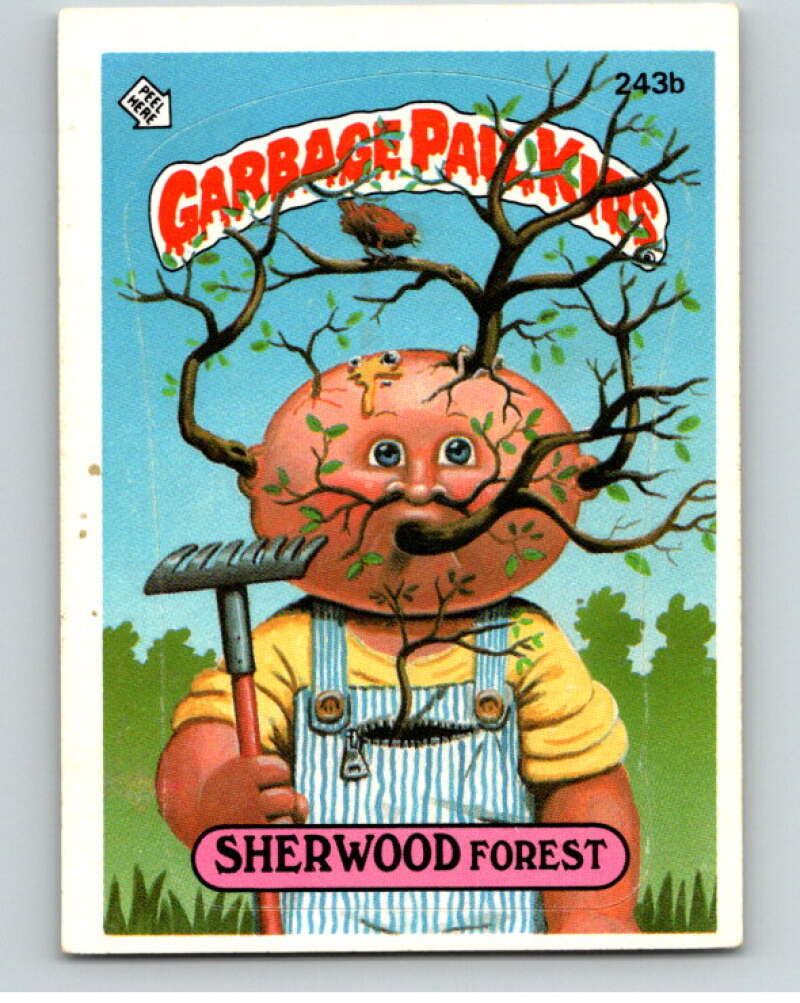 1986 Topps Garbage Pail Kids Series 6 #243B Sherwood Forest   V73331 Image 1