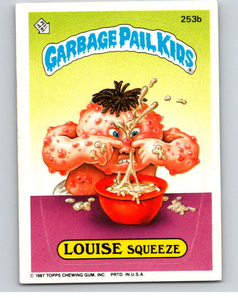1987 Topps Garbage Pail Kids Series 7 #253B Louise Squeeze   V73357 Image 1
