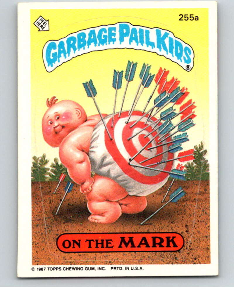 1987 Topps Garbage Pail Kids Series 7 #255A On the Mark   V73362 Image 1