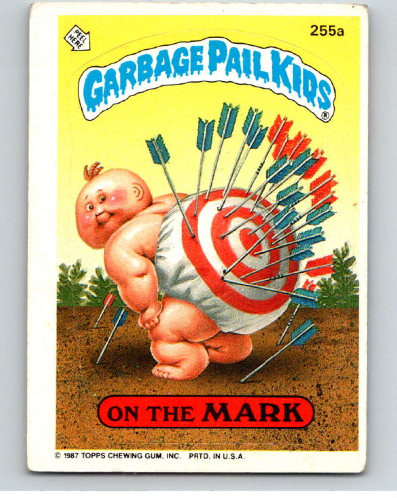 1987 Topps Garbage Pail Kids Series 7 #255A On the Mark   V73363 Image 1