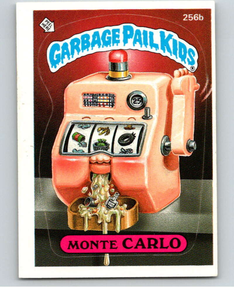 1987 Topps Garbage Pail Kids Series 7 #256B Monte Carlo   V73369 Image 1