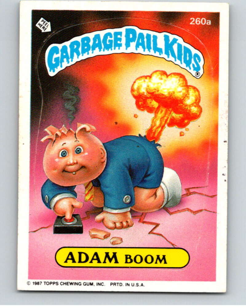 1987 Topps Garbage Pail Kids Series 7 #260A Adam Boom   V73377 Image 1