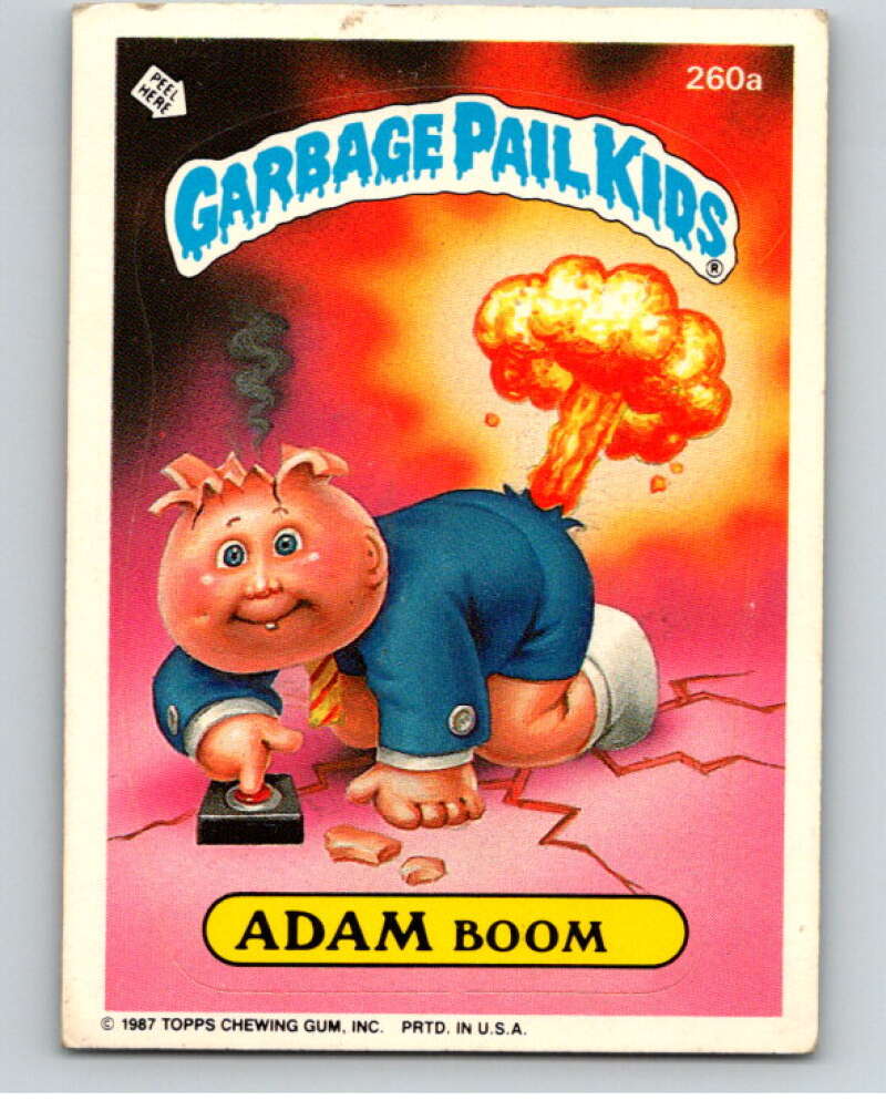 1987 Topps Garbage Pail Kids Series 7 #260A Adam Boom   V73378 Image 1