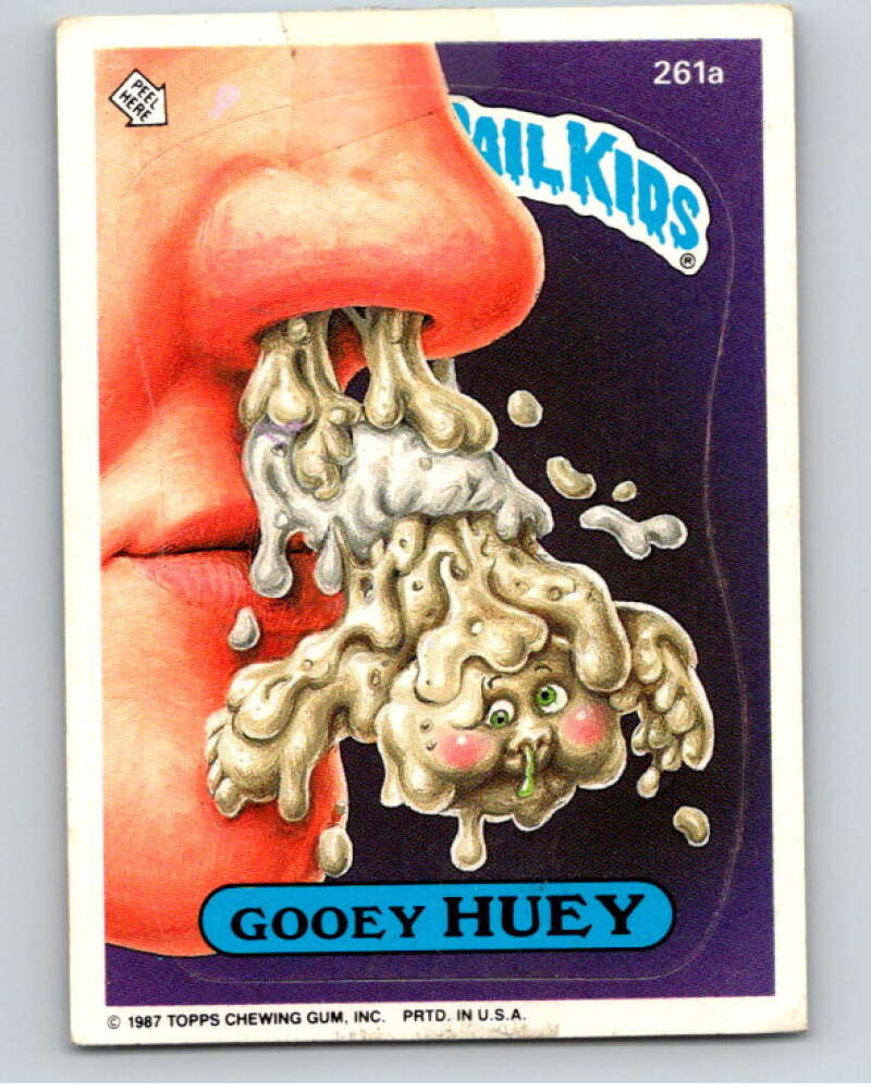 1987 Topps Garbage Pail Kids Series 7 #261A Gooey Huey   V73380 Image 1