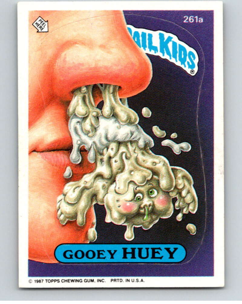 1987 Topps Garbage Pail Kids Series 7 #261A Gooey Huey   V73381 Image 1