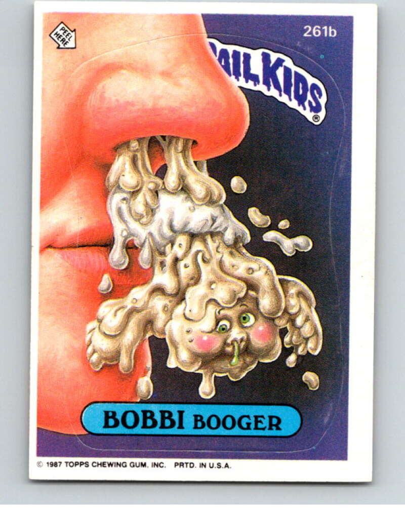 1987 Topps Garbage Pail Kids Series 7 #261B Bobbi Booger   V73382 Image 1