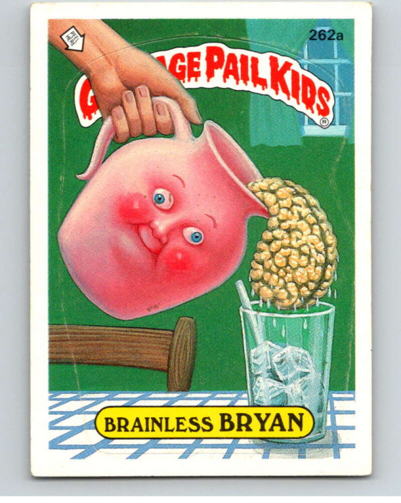 1987 Topps Garbage Pail Kids Series 7 #262A Brainless Bryan   V73383 Image 1