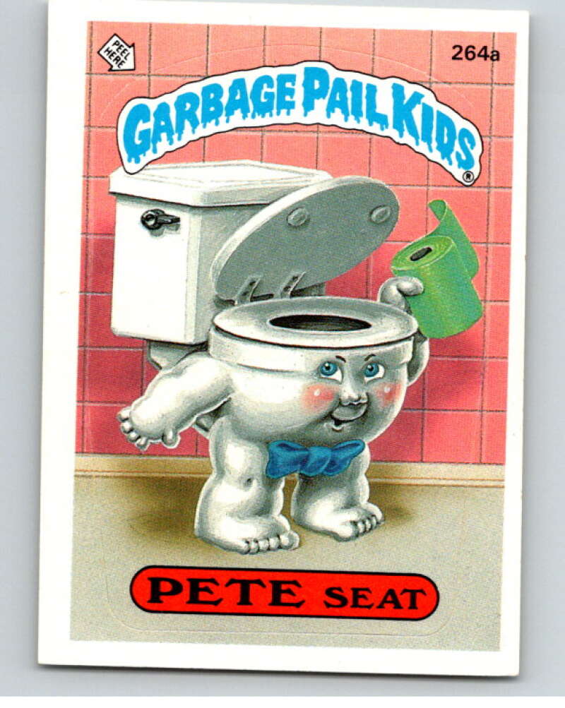 1987 Topps Garbage Pail Kids Series 7 #264A Pete Seat   V73388 Image 1