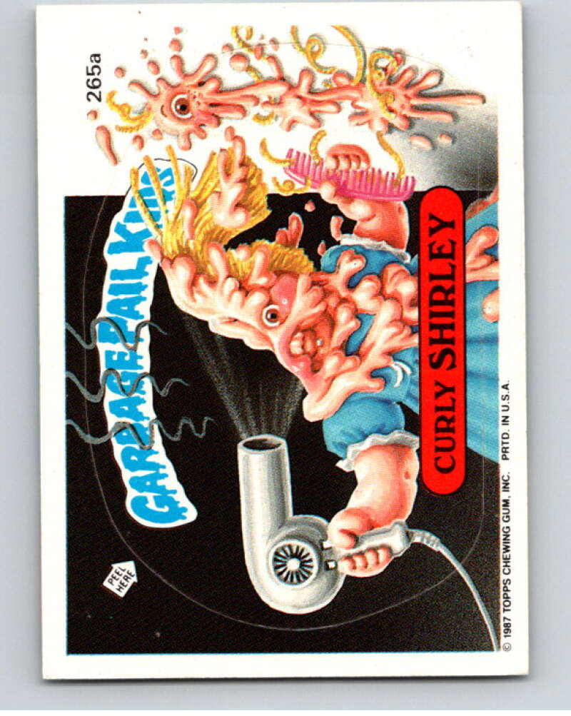 1987 Topps Garbage Pail Kids Series 7 #265A Curly Shirley   V73392 Image 1