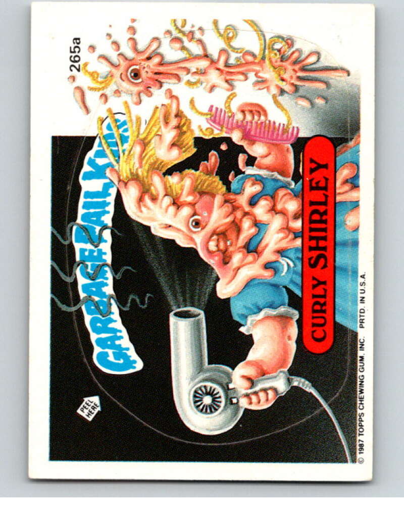 1987 Topps Garbage Pail Kids Series 7 #265A Curly Shirley   V73393 Image 1
