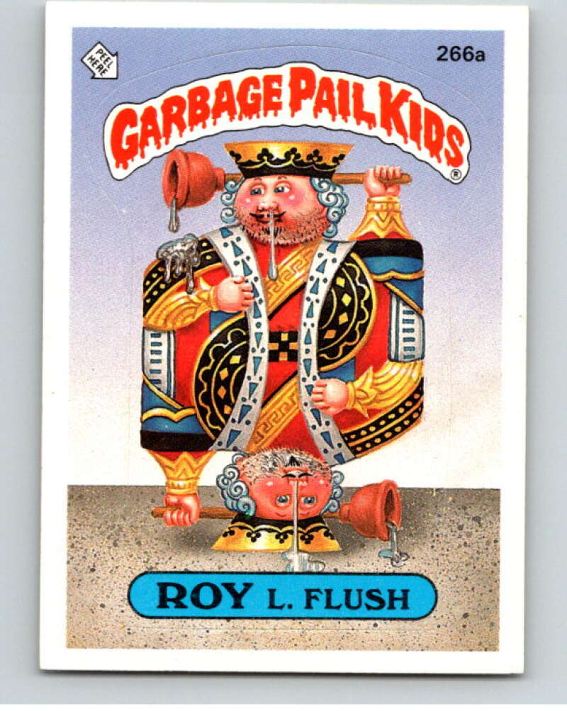 1987 Topps Garbage Pail Kids Series 7 #266A Roy L. Flush   V73397 Image 1