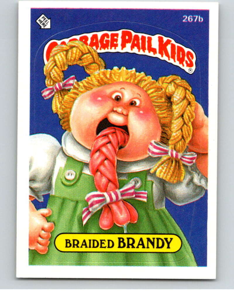 1987 Topps Garbage Pail Kids Series 7 #267B Braided Brandy   V73400 Image 1