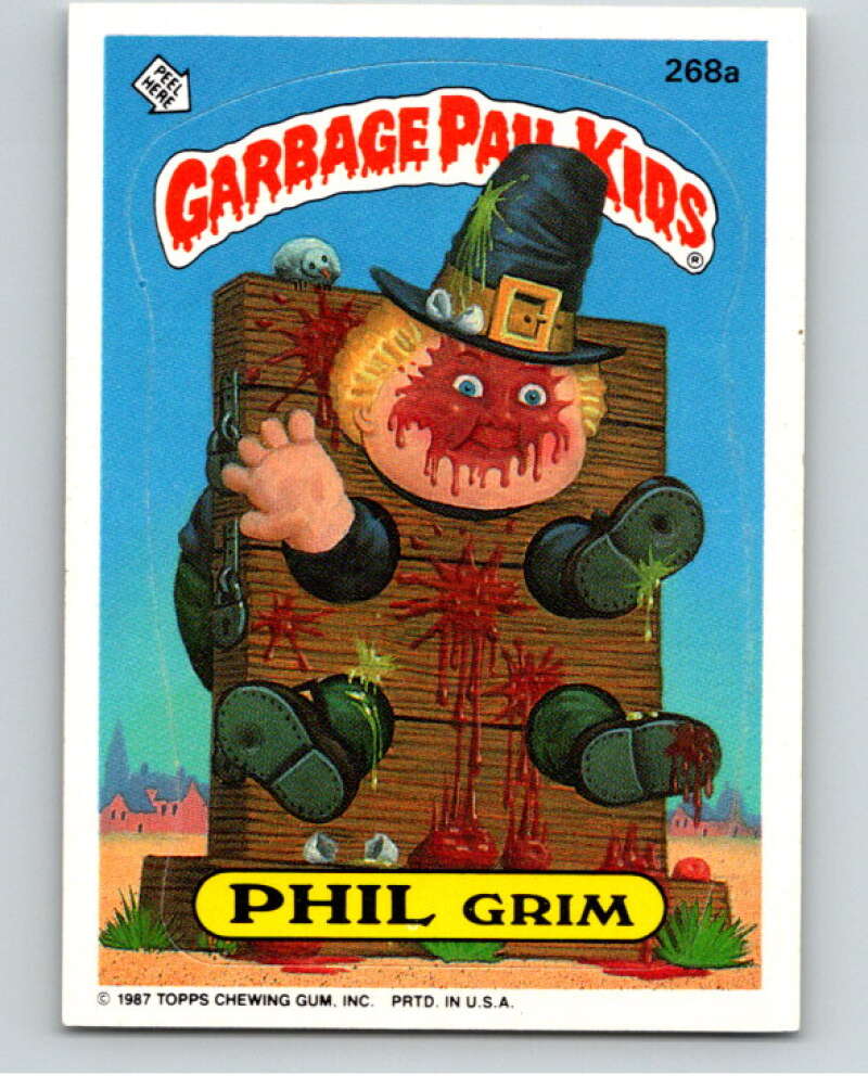 1987 Topps Garbage Pail Kids Series 7 #268A Phil Grim   V73401 Image 1