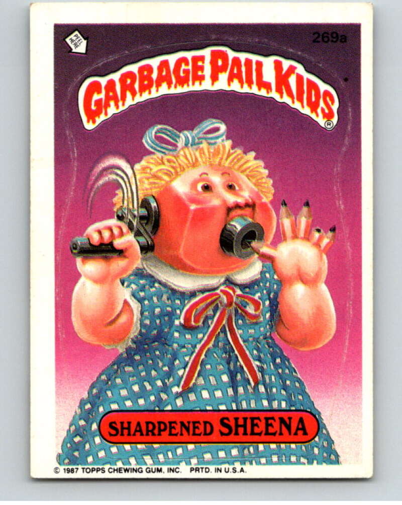1987 Topps Garbage Pail Kids Series 7 #269A Sharpened Sheena   V73404 Image 1