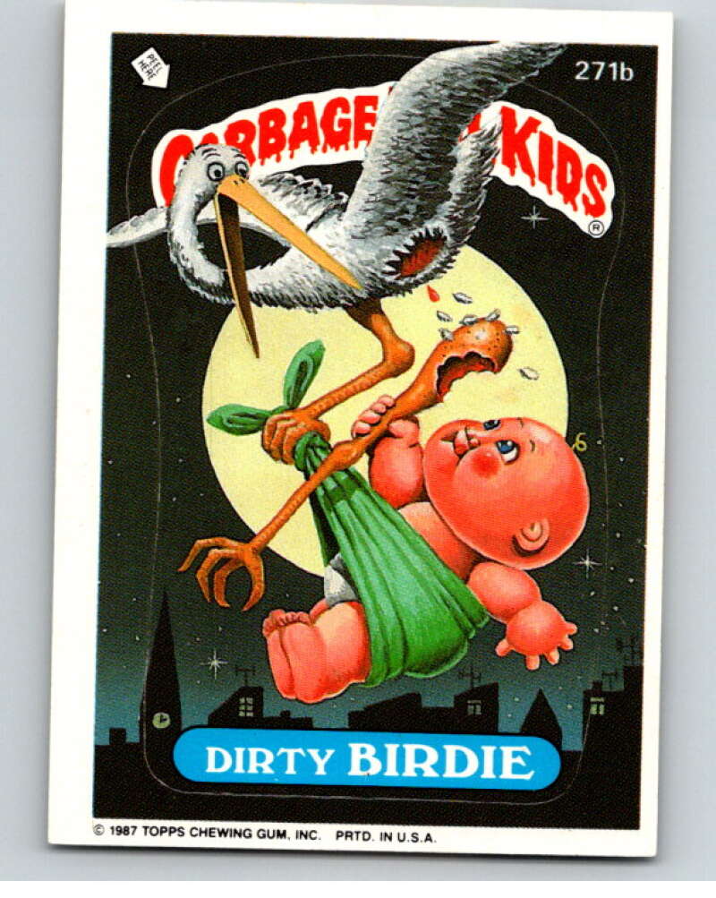 1987 Topps Garbage Pail Kids Series 7 #271B Dirty Birdie   V73415 Image 1
