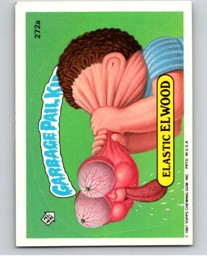1987 Topps Garbage Pail Kids Series 7 #272A Elastic Elwood   V73416 Image 1