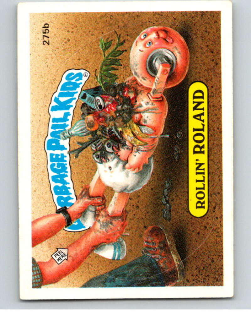 1987 Topps Garbage Pail Kids Series 7 #275B Rollin' Roland   V73425 Image 1