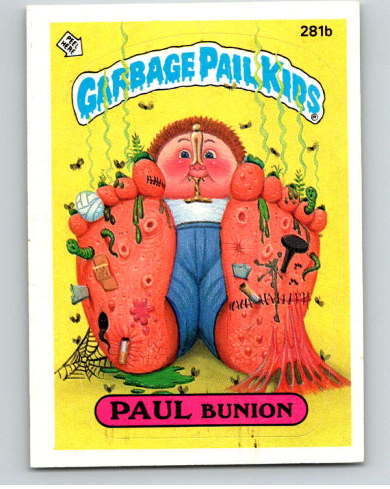 1987 Topps Garbage Pail Kids Series 7 #281B Paul Bunion   V73443 Image 1