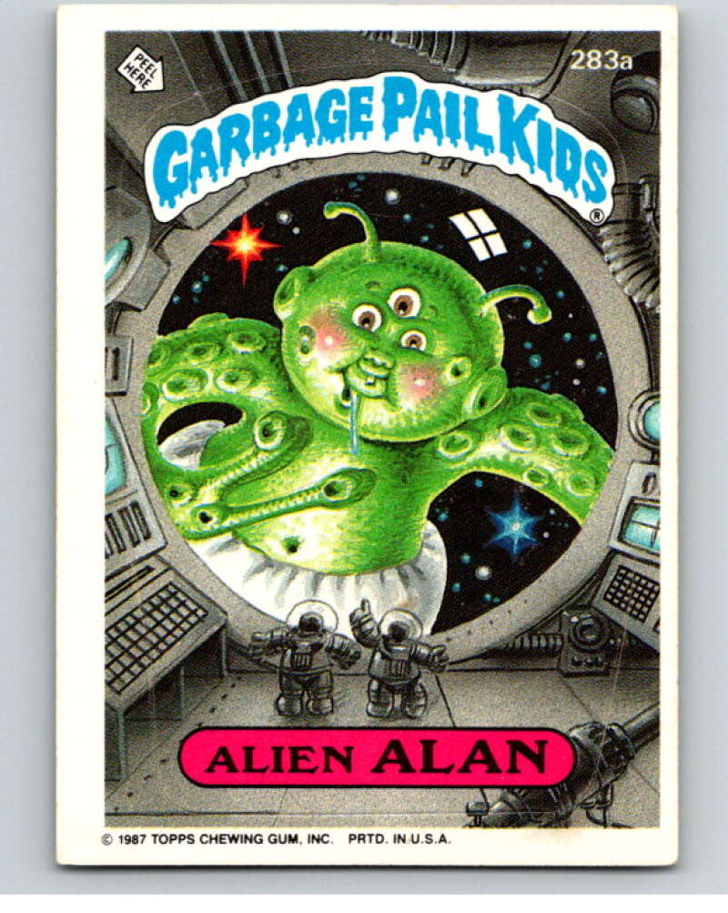 1987 Topps Garbage Pail Kids Series 7 #283A Alien Alan   V73446 Image 1