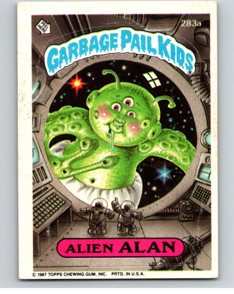 1987 Topps Garbage Pail Kids Series 7 #283A Alien Alan   V73447 Image 1