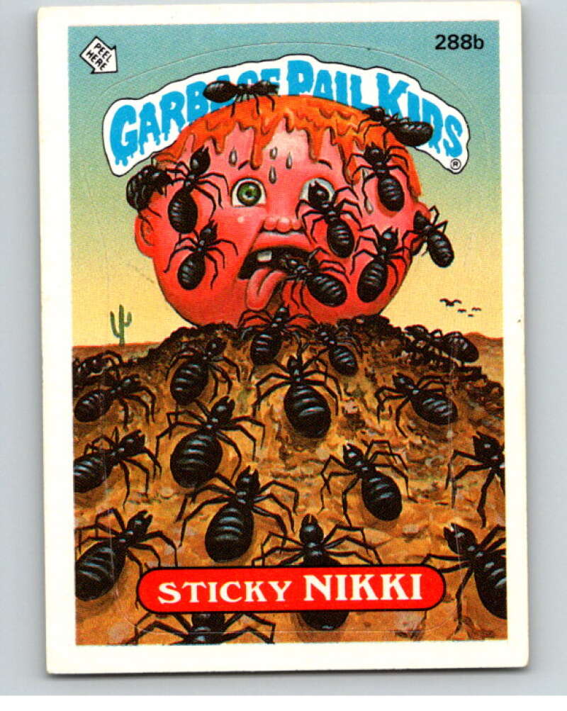 1987 Topps Garbage Pail Kids Series 7 #288B Sticky Nikki   V73461 Image 1