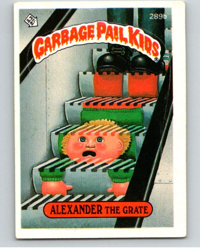 1987 Topps Garbage Pail Kids Series 7 #289B Alexander the Grate   V73464 Image 1