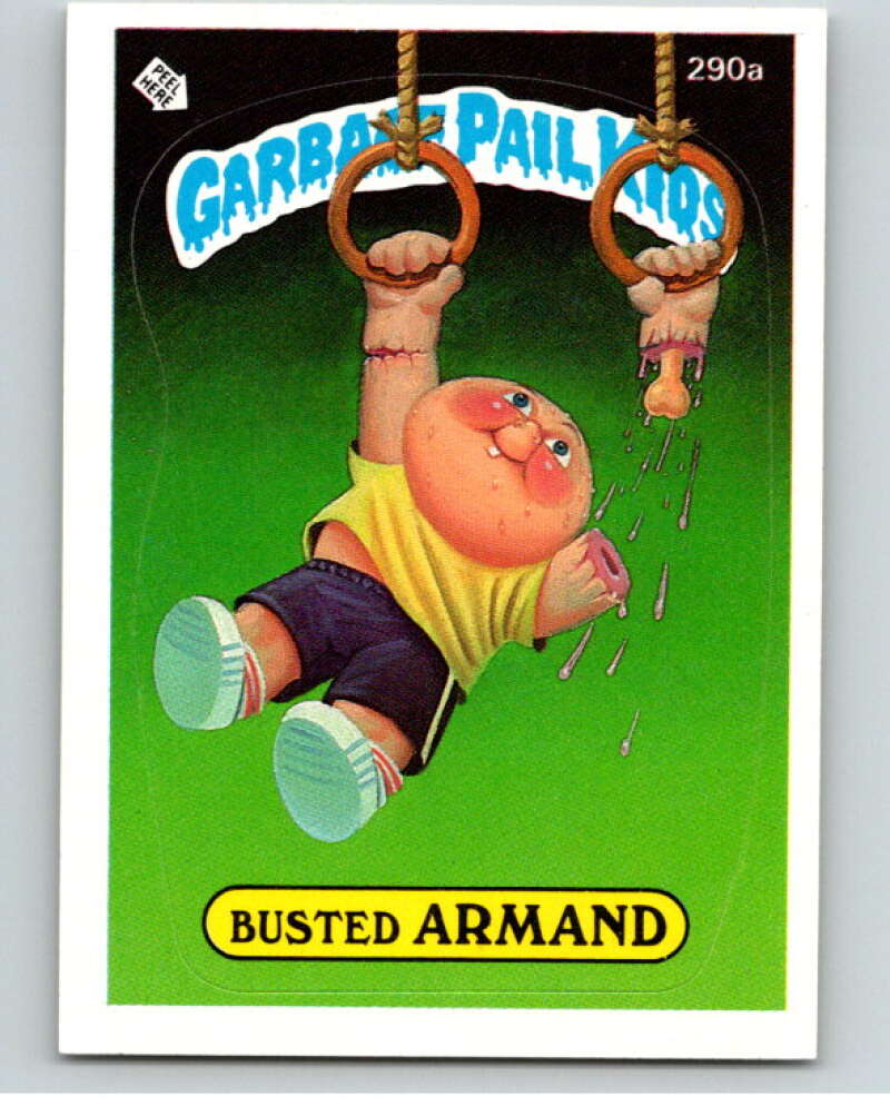 1987 Topps Garbage Pail Kids Series 7 #290A Busted Armand   V73468 Image 1