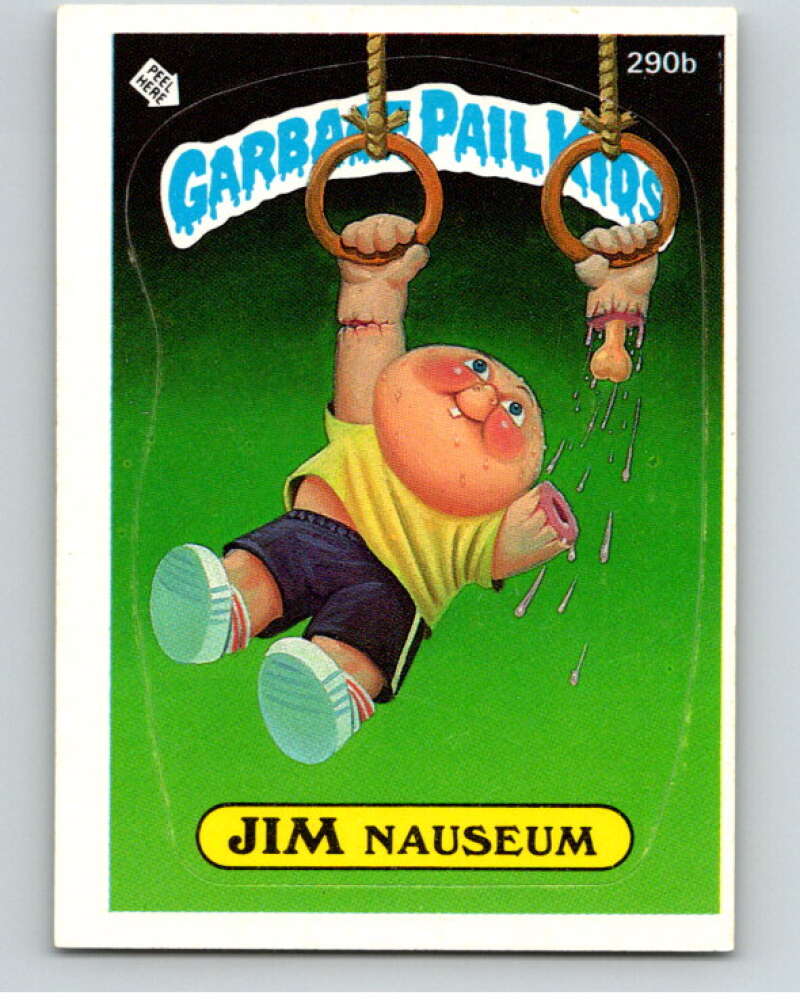 1987 Topps Garbage Pail Kids Series 7 #290B Jim Nauseum   V73469 Image 1
