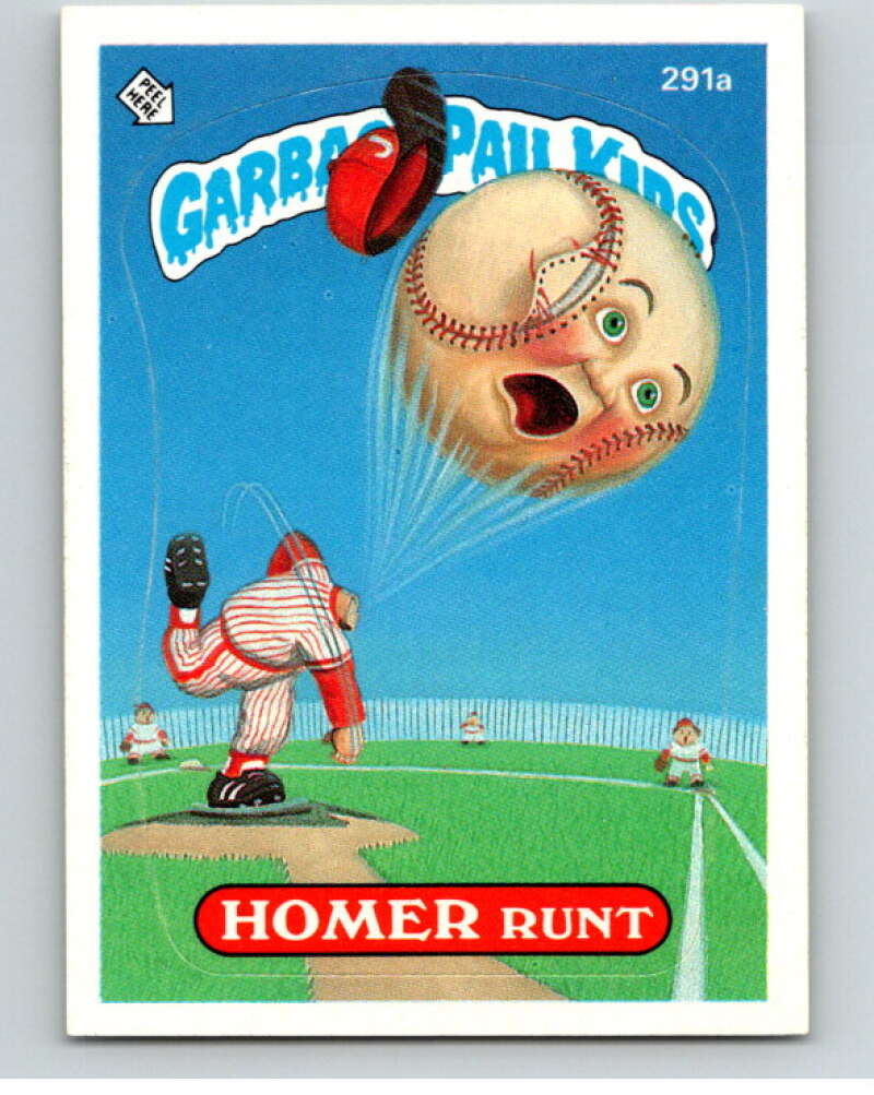 1987 Topps Garbage Pail Kids Series 7 #291A Homer Runt   V73470 Image 1