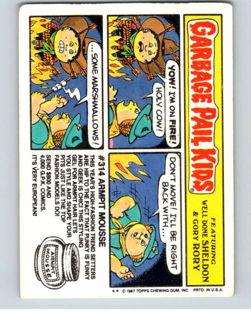 1987 Topps Garbage Pail Kids Series 8 #293B Drillin' Dylan   V73476 Image 2