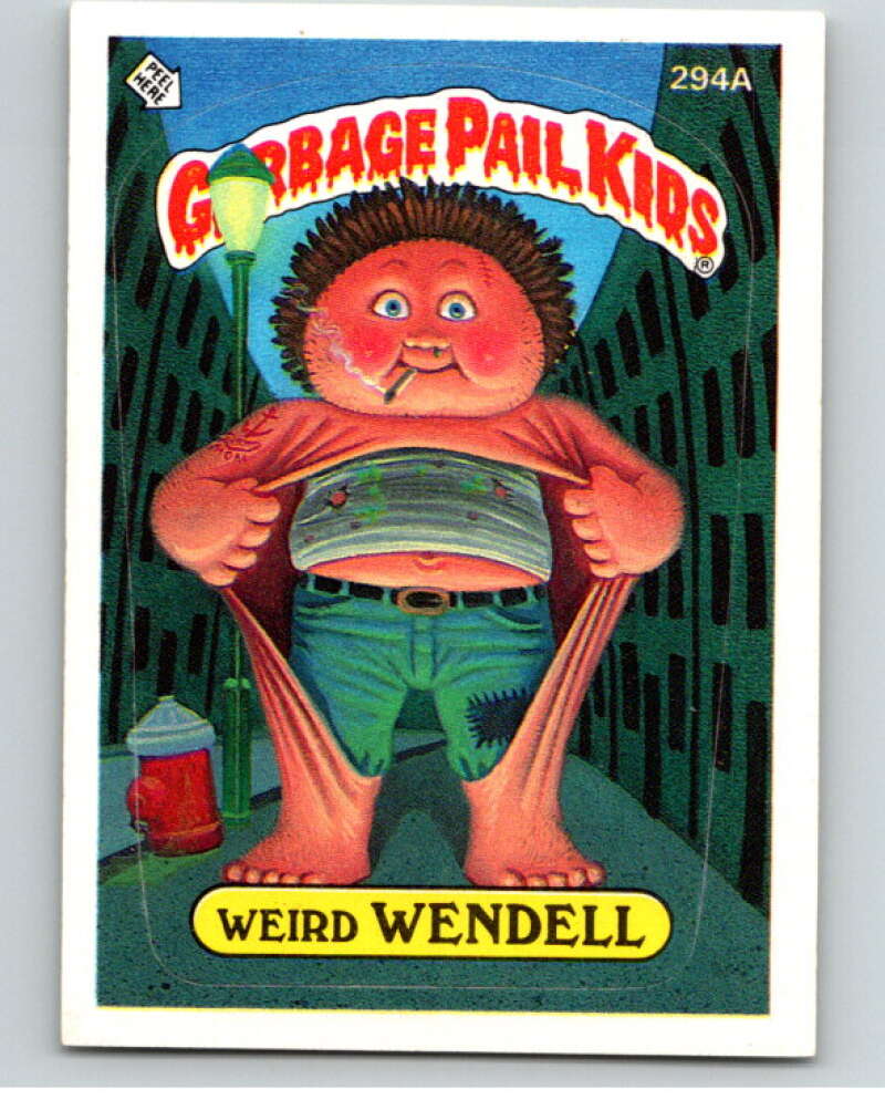 1987 Topps Garbage Pail Kids Series 8 #294A Weird Wendall   V73477 Image 1