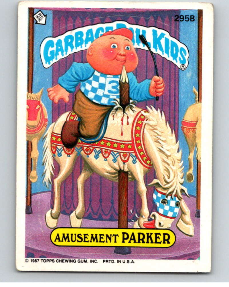 1987 Topps Garbage Pail Kids Series 8 #295B Amusement Parker   V73481 Image 1