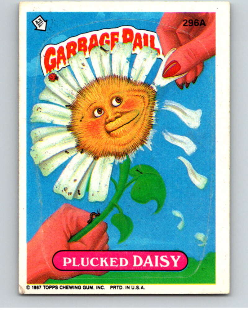 1987 Topps Garbage Pail Kids Series 8 #296A Plucked Daisy   V73482 Image 1