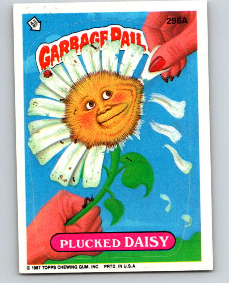 1987 Topps Garbage Pail Kids Series 8 #296A Plucked Daisy   V73483 Image 1