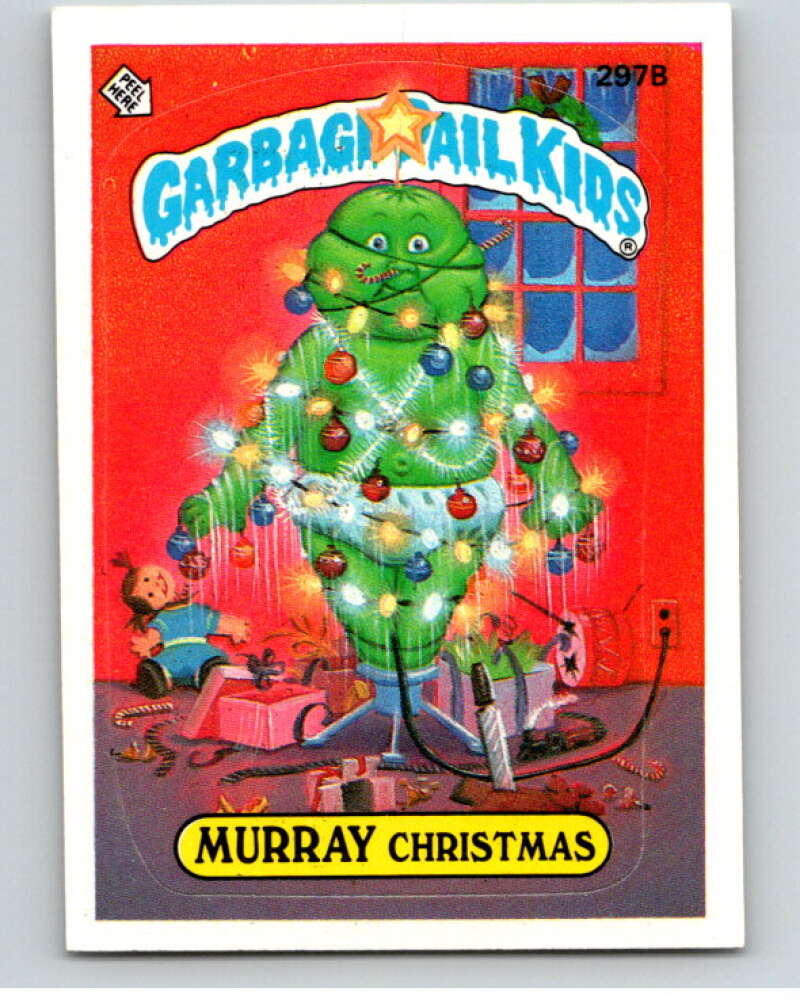 1987 Topps Garbage Pail Kids Series 8 #297B Murray Christmas   V73486 Image 1