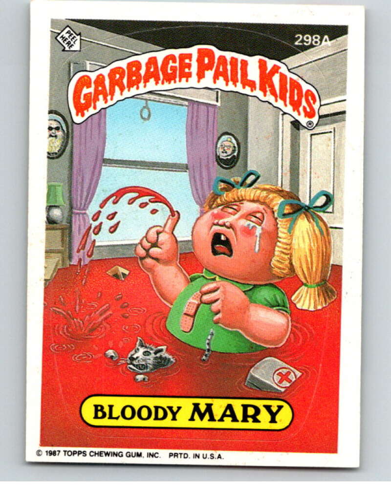 1987 Topps Garbage Pail Kids Series 8 #298A Bloody Mary   V73487 Image 1
