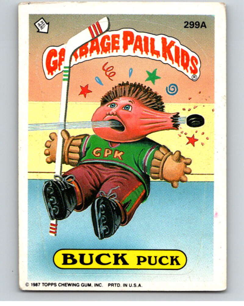 1987 Topps Garbage Pail Kids Series 8 #299A Buck Puck   V73489 Image 1