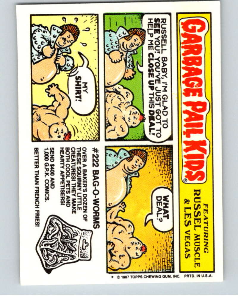 1987 Topps Garbage Pail Kids Series 8 #300A Corrina Corona   V73492 Image 2