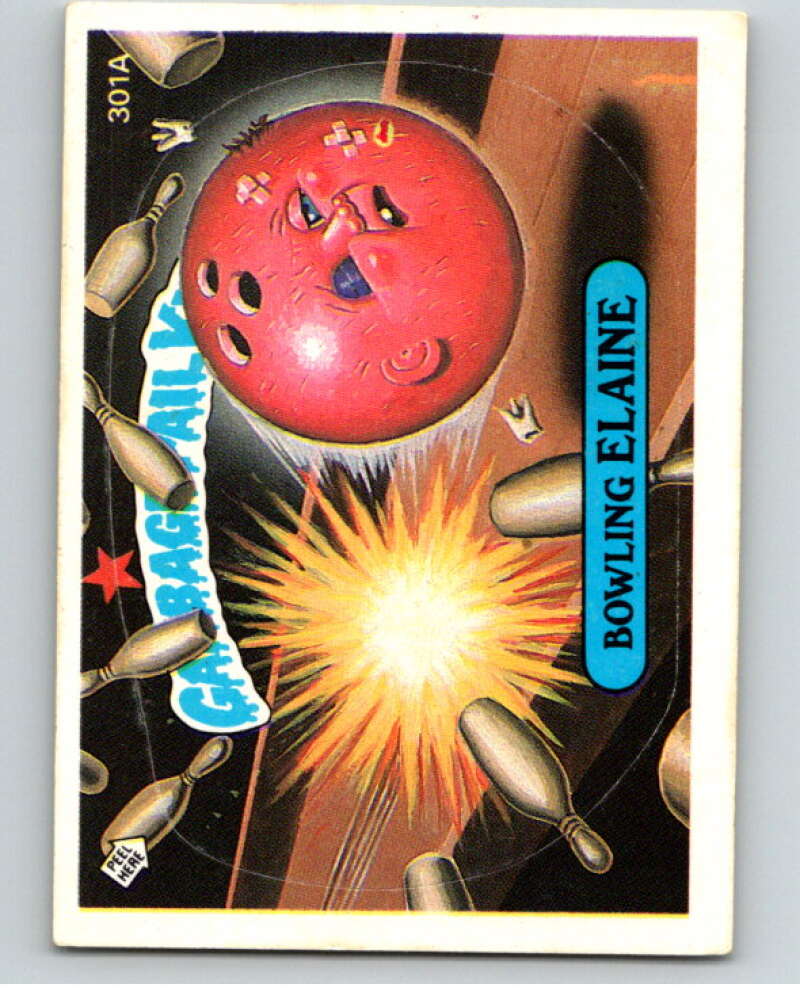 1987 Topps Garbage Pail Kids Series 8 #301A Bowling Elaine   V73494 Image 1
