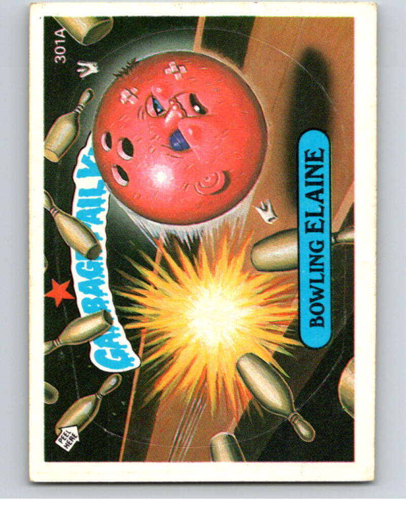 1987 Topps Garbage Pail Kids Series 8 #301A Bowling Elaine   V73495 Image 1