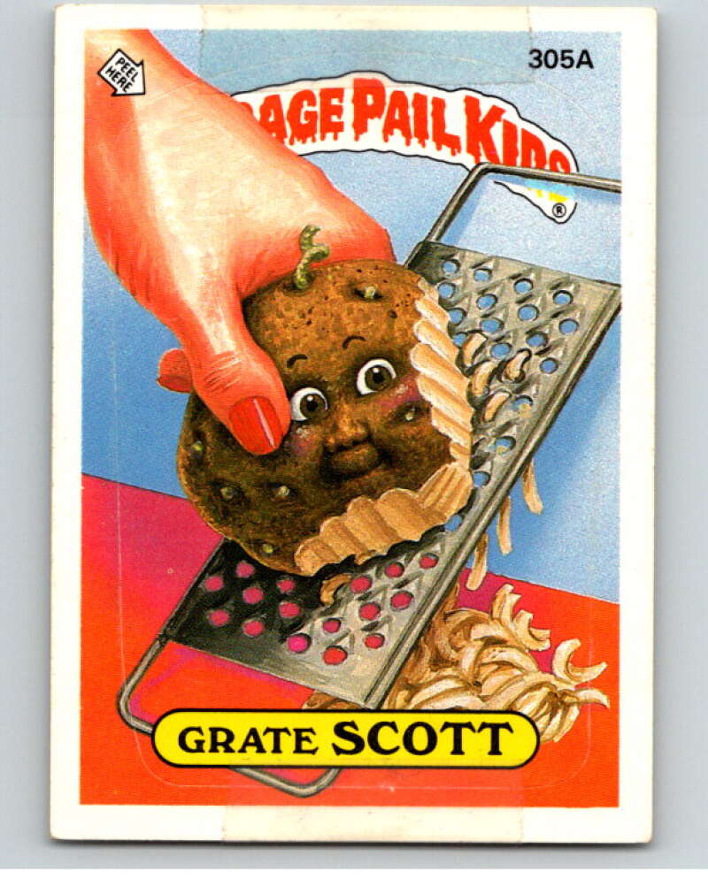 1987 Topps Garbage Pail Kids Series 8 #305A Grate Scott   V73504 Image 1